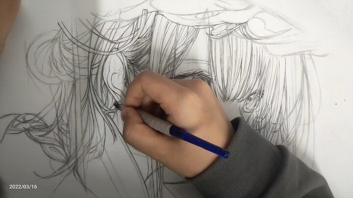 临摹ヒトこもる大大的作品