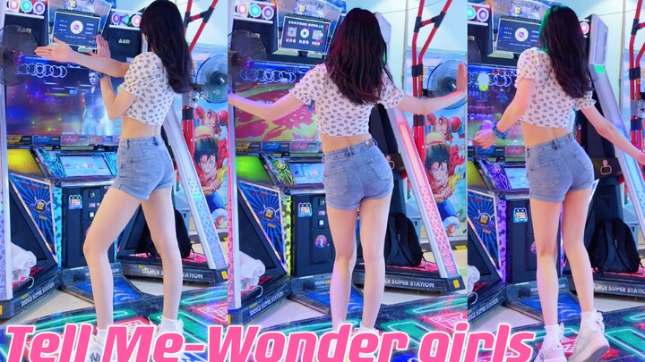 【Tell Me】Retro style swing is supreme~Dance on the dance machine to cover the classic songs of Wonde