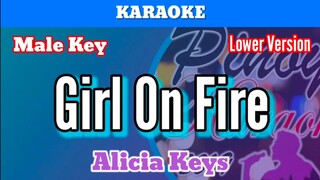 Girl On Fire by Alicia Keys (Karaoke : Male Key : Lower Version)