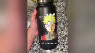 Testing our stickers on a flask 🧐 part 2 in a couple of days 🙌🏻 naruto animestickers animetiktok narutoshippuden narutouzumaki otaku fypシ