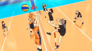 Haikyuu!! To the Top [ ハイキュー!! TO THE TOP ] [ 最高の瞬 間 #9] 至高の宮双生児の奇抜な速さに烏野は圧倒される