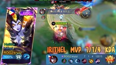 Irithel MVP 7/1/4 KDA Mantap!!! 👍👍 | The Best Gameplay Irithel, Best Build and Emblem Irithel