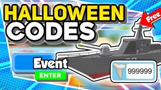 New "Halloween Event Update Working Codes 2021 in Roblox Sharkbite