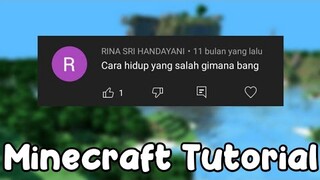 Cara Bermain Minecraft Yang Salah  - Tutorial Minecraft