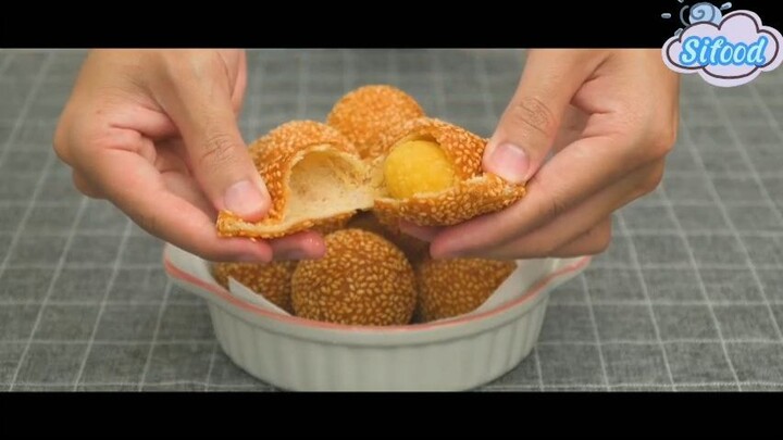 Bánh rán lúc lắc 4 #amthuc
