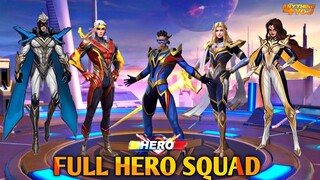 FULL HERO SQUAD | ESMERELDA HERO SQUAD SKIN | MOBILE LEGENDS BANG BANG