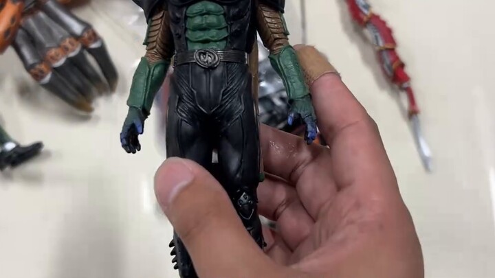 It's just soft rubber, but the quality is even better than SHF and not inferior to real bone carving