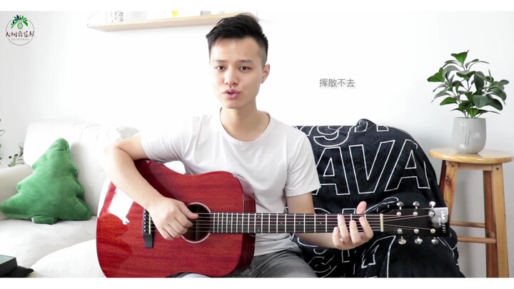 【吉他教学】《情非得已》庾澄庆-吉他弹唱翻唱-吉他弹唱教学-大树音乐屋-大树乐器-拿火吉他