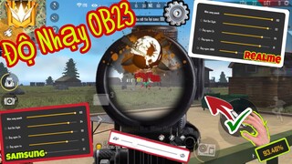 Free Fire | Siêu “ĐỘ NHẠY OB23 VÀ NÚT BẮN” Chuẩn 100% AuToHeadShot Và Cách Duy Chuyển Nhanh Cực Dễ