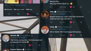 pria tampan mengucapkan mohon maaf lahir dan batin