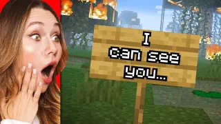 I Scared a Girl When She’s ALONE on Minecraft