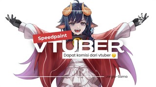 Dapet Komisi Fanartin Vtuber hehe 🤭 [SPEEDPAINT]