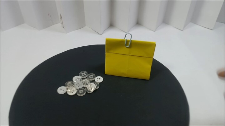 DIY Origami Button Pouch | Easy Paper Craft Storage