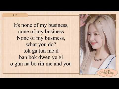 ITZY 'None of My Business' Easy Lyrics