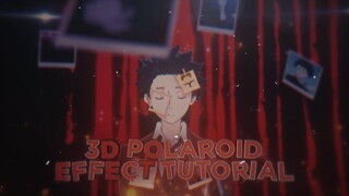 3D FLOATING POLAROIDS TUTORIAL |  After Effect AMV Tutorial 2021 (FREE PROJECT FILE)