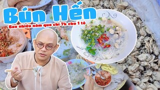 Color Man hết hồn khi ăn tô bún hến có 10 ngàn đồng, ai muốn ăn 5 ngàn hay 7 ngàn cũng có bán luôn