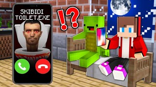 Why Scary Skibidi Toilet Call JJ and Mikey at Night in Minecraft? (Maizen Mizen Mazien)