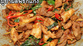 ผัดพริกแกงหมูป่า เมนูอาหารป่ายอดนิยมทำง่ายไม่เหนียวด้วยวิธีง่ายๆ