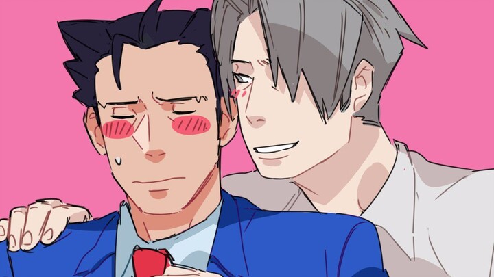 [Gyakuten Saiban Tulis Tangan] Edgeworth memijat punggung Phoenix? (Subtitel bahasa Mandarin)