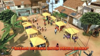 kemeriahan bazar bersama untuk peduli sesama