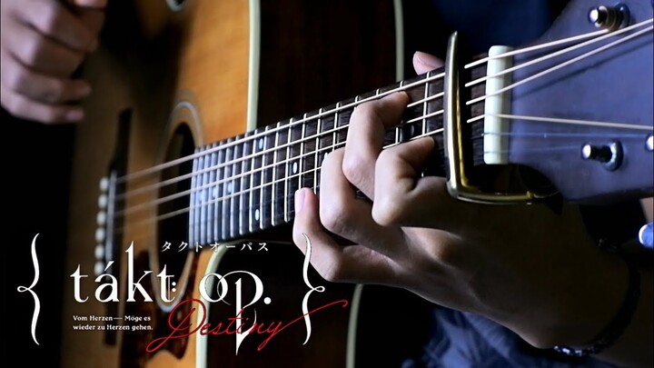 takt op. Destiny Opening - Fingerstyle Guitar Cover【TAB】