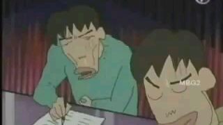 crayon shinchan  malay - susahnye nak naikkan layang layang
