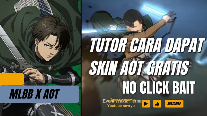 TUTOR Dapat Skin AOT GRATISSS!!! NO CLICK BAIT!!!