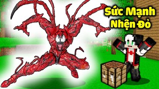 THỬ THÁCH TROLL MỀU BẰNG SỨC MẠNH NGƯỜI NHỆN ĐỎ TRONG MINECRAFT*NẾU REDHOOD SỞ HỮU BỘ ĐỒ NGƯỜI NHỆN