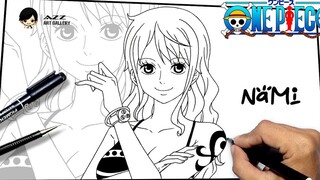 วิธีการวาดนามิจาก One Piece