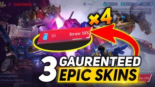 HOW TO GET 3 EPIC SKINS & 1 COLLECTOR SKIN FROM FREE TRANSFORMER PASS | MLBB