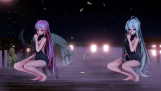 【MMD】LAYSHA「」（ช็อกโกแลตครีม）Haku×Luka【Virgin Killer Sweater】