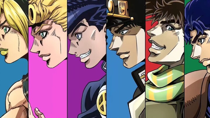 From 1881 to 2012, the appearance changes of the six generations of JOJO