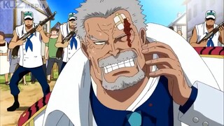 Danda đánh Phó Đô Đốc Garp vì cái chết của Ace và Luffy