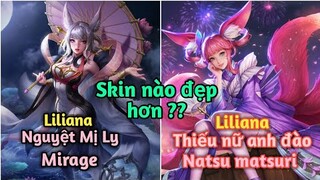 [ Liên Quân Mobile ] So sánh skin Liliana Nguyệt Mị Ly và skin Liliana Thiếu Nữ Anh Đào