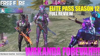 PAKAI BUNDLE BLACK PHANTER ELITE PASS 12 - MUSUHNYA AUTO TERBANTAI!! GARENA FREE FIRE