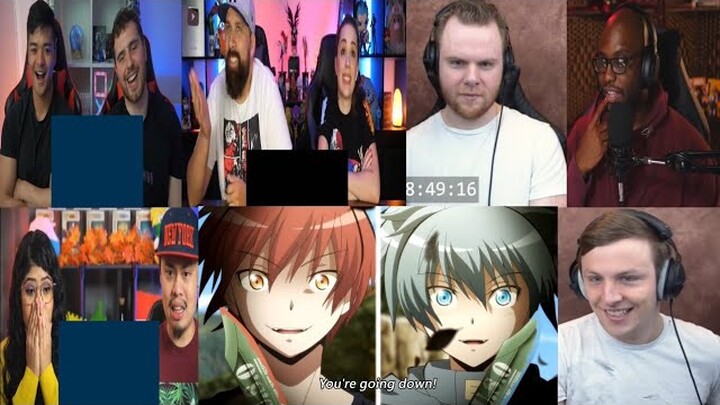 ASSASSINATION CLASSROOM EPISODE 2x18 REACTION MASHUP!!