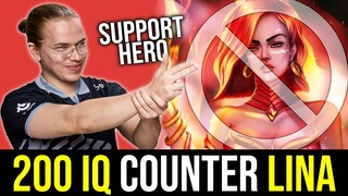 TOPSON Counter STRONGEST Mid Lane Hero LINA using SUPPORT Hero