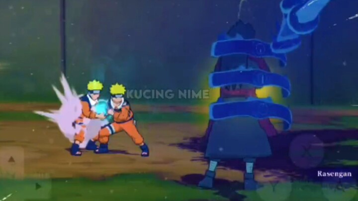 MADARA CUMAN MAKE SUSANOO SATU TANGAN BUAT NAHAN RASENGAN NARUTO KECIL