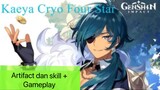 Genshin Impact Indonesia - Pembahasan Kaeya Cryo Four Star mengenai Artifact dan Skill + Gameplay