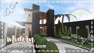 Minami Oroi Bloxburg Speedbuild and Tour   Modern Contemporary Two Story House - June 21 2021