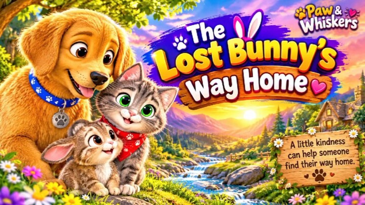 The Lost Bunny's way home l Eps-3 l Paw & Whiskers l Buddy and Luna Moral Stories