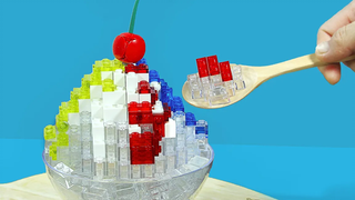 LEGO Dessert For Summer สูตรน้ำแข็งไสผลไม้ - Stop Motion Cooking & Lego ASMR