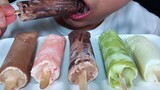 [ASMR] กินไอศกรีมโฮมเมดจากช็อกโกแลต Dove