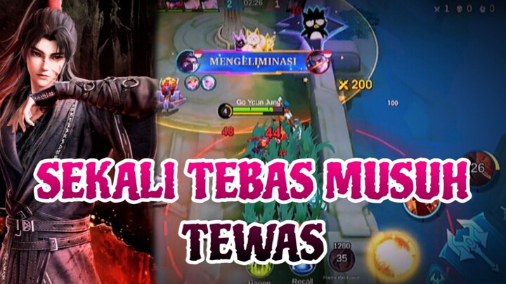 SEKALI TEBAS MUSUH TEWAS