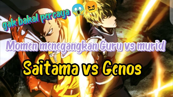 Genos udah bosan hidup kayaknya🤓| momen pertarungan Saitama vs Genos.#one Punch Man