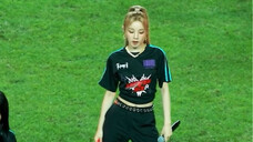 (G)I-DLE 230727 Yu Qi ghi lại màn trình diễn giữa hiệp của trận bóng đá "MY BAG+TOMBOY" (K League Al