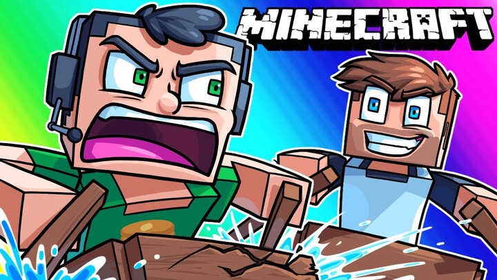 Minecraft Funny Moments - Tripping Balls in a Boat Race!