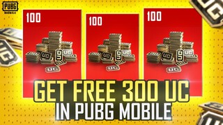 GET FREE BONUS 300 UC IN PUBG MOBILE | NEW FREE BONUS UC EVENT PUBG MOBILE