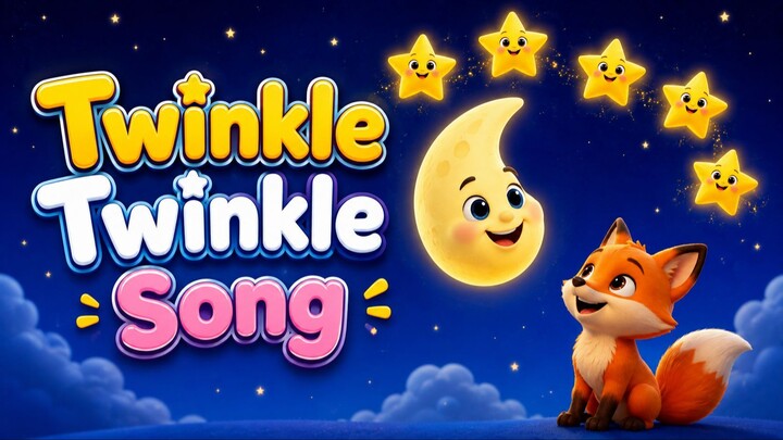 Five Little Stars ⭐ | Counting Song for Kids | Learn Numbers 1–5