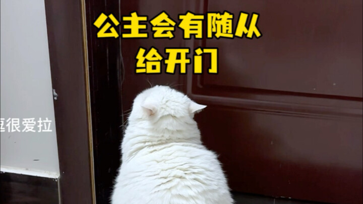 Sang putri akan memiliki pelayan yang membukakan pintu untuknya.